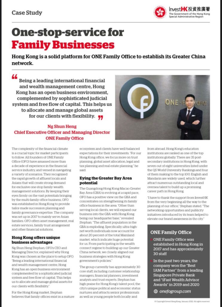 One-stop-service for Family Businesses